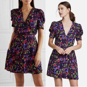 Saloni Lea Wrap Mini Dress